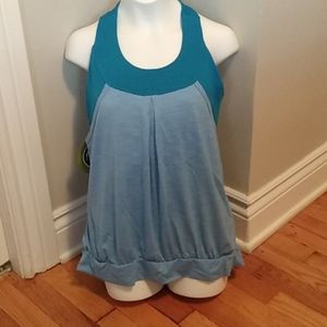 MOXIE cycling athletic layered tank Large